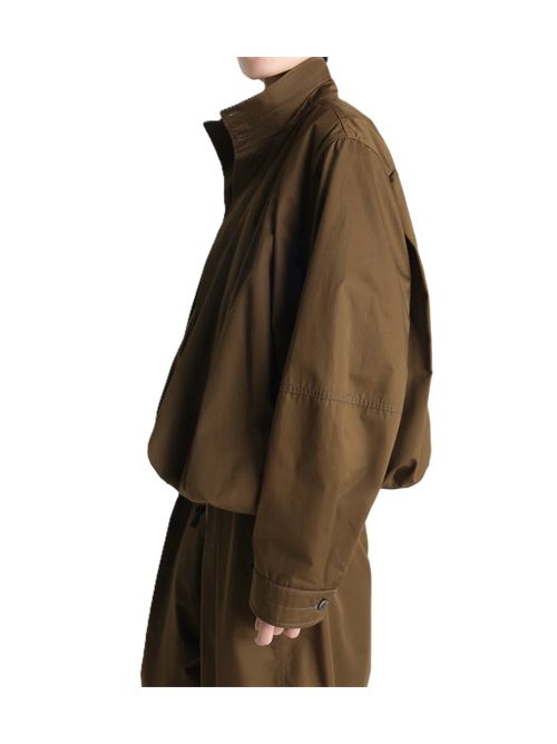 Lemaire GIACCONE MORBIDO PLISSETTATO IN RASO DI COTONE LEGGERO Lemaire | OW1236 LF1207GR950 BRONZE